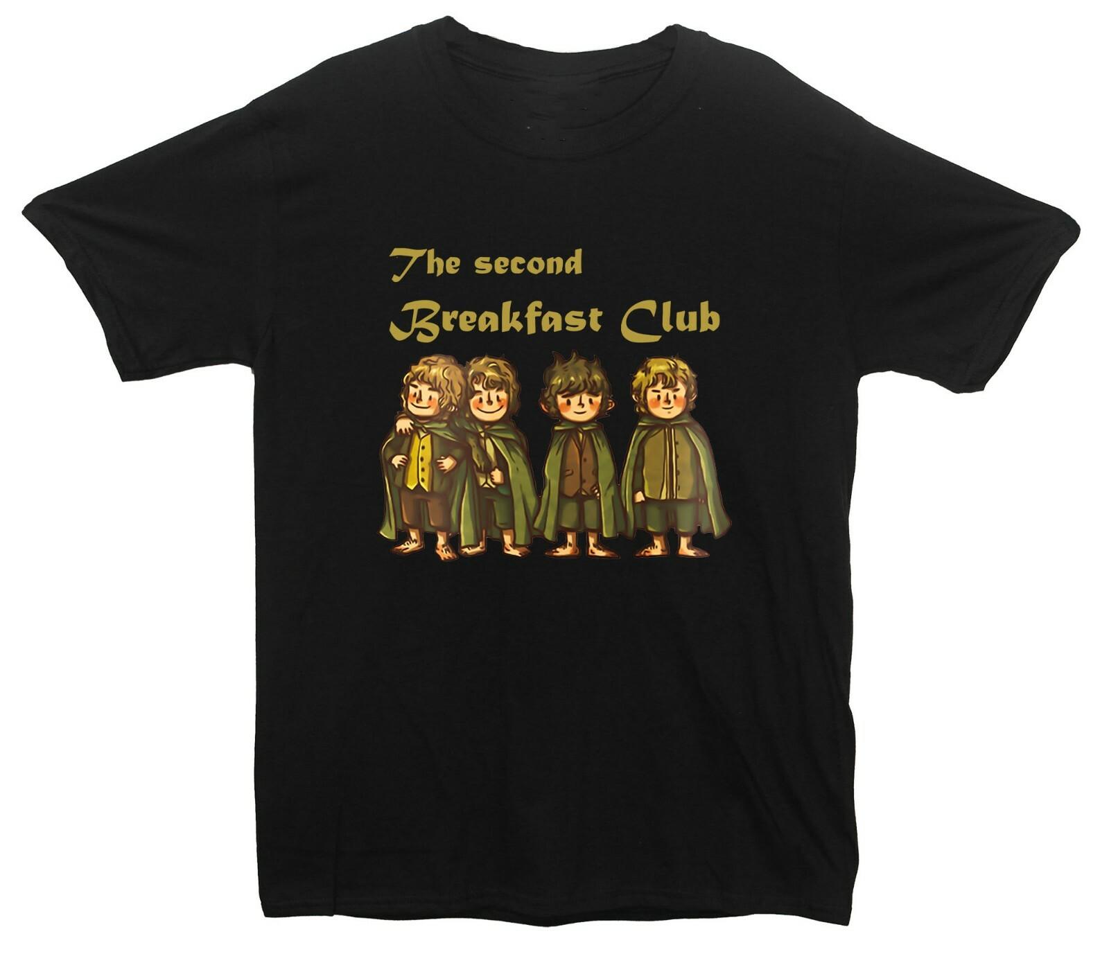 The Second Breakfast Club Printed T-Shirt (Lord Of The Rings Inspired) S разноцветный