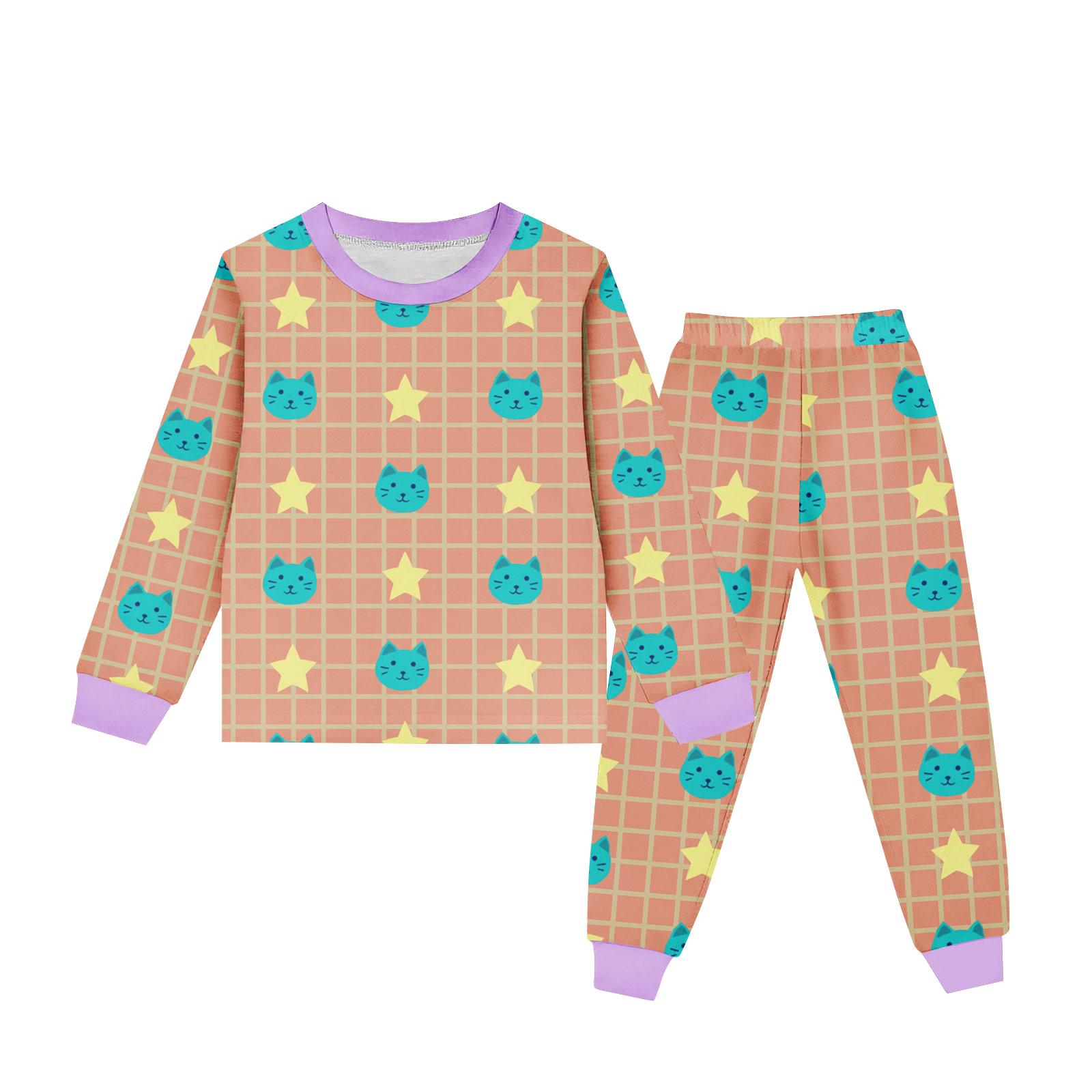 

Детский костюм с круглым вырезом, длинными рукавами и мультяшным принтом 5 оранжевый