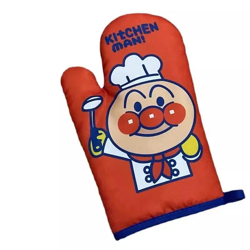 Thickened Microwave Oven Insulation Gloves Double-sided Printing Household Kitchen Baking Tools Cartoon Oven Anti-scald Glove