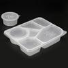 Saizhuo Disposable Six-Compartment Meal Box with Soup Bowl