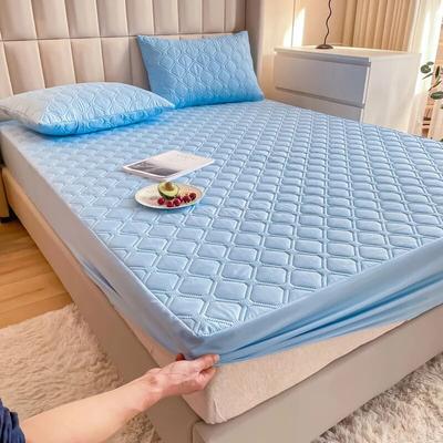 Waterproof Fitted Sheet Anti-bacterial Anti-mite Mattress Cover Machine Washable Bed Cover Soft Bedsheet Double King Queen Size