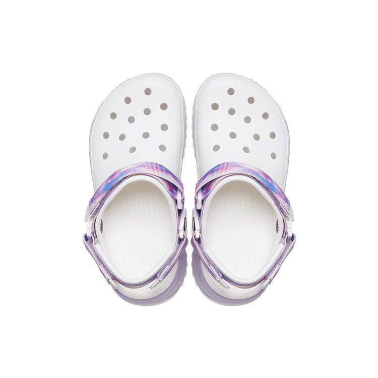 Crocs Classic Casual Unisex White Purple Sandals 'White Purple' 207772-577