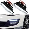 1/2PCS Car LED 12V External White 8Leds Universal Driving Light Daytime Running Light Fog Lamp Durable Auxiliary Lamp Waterproof