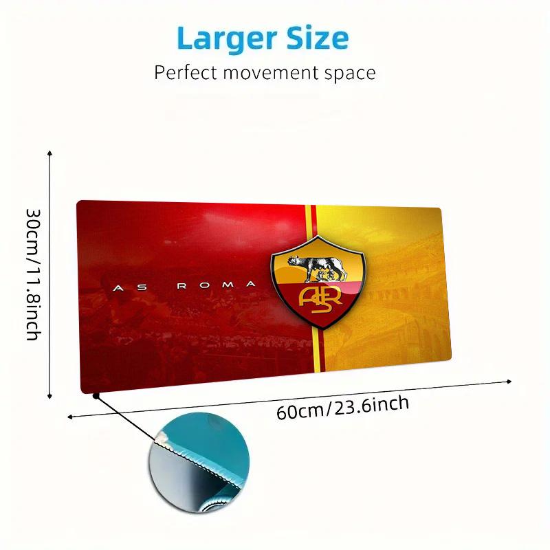 AS Roma Color Mouse Pad Large Gaming Table Cushion Non-slip Laptop Tablet Big Mousepad XXL Mat Mini PC Playmat With Lock edge