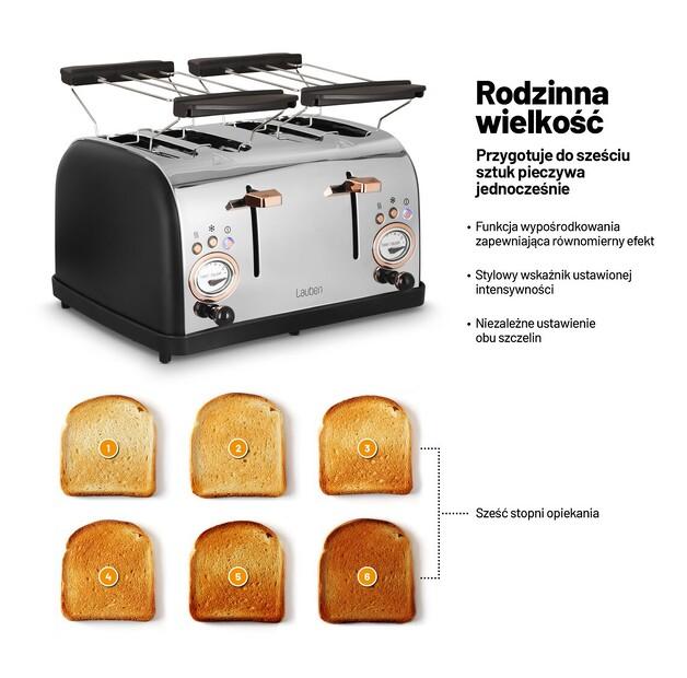 Toaster LAUBEN 4 Slices 1500BC