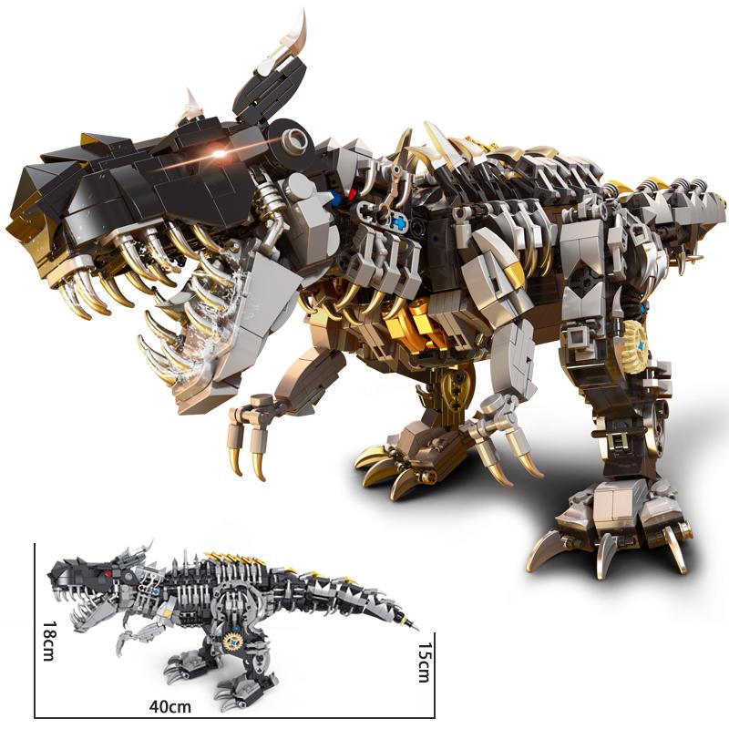 

MOC креативный Juic Dino World, модель тираннозавра, строительные наборы Bols Bris, парк динозавров, пожары, игрушки, детский рождественский подарок