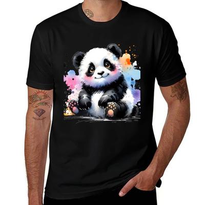 A Delightful Panda Tshirt Odor Resistant Short Sleeve Top