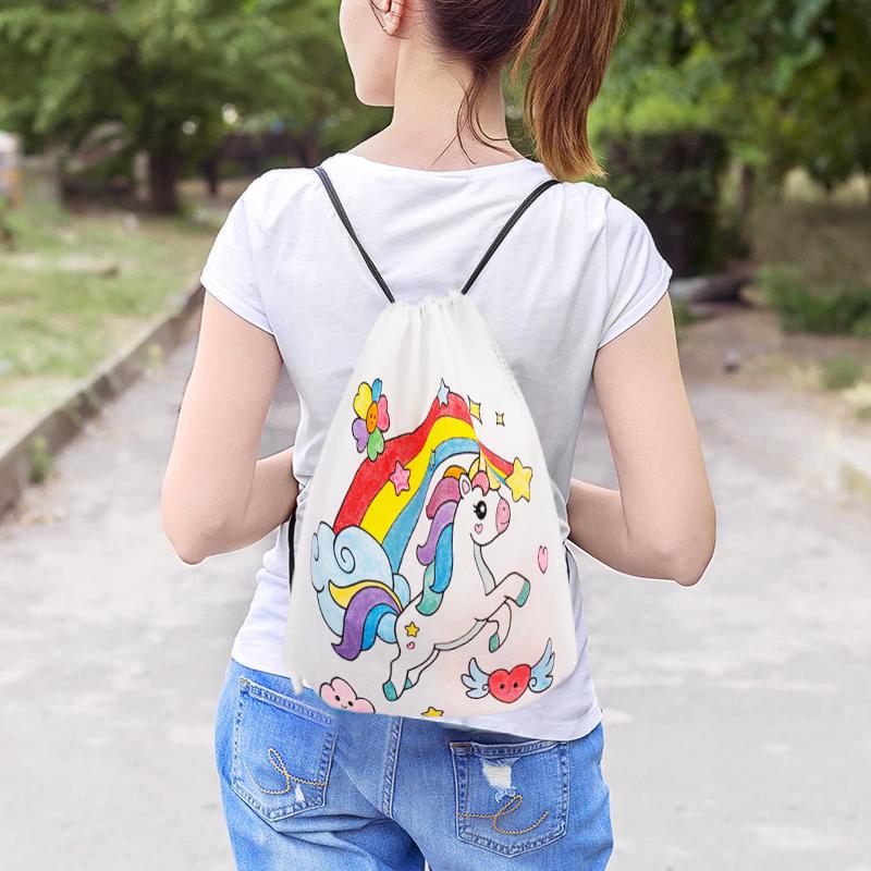 5pcs/set Graffiti Bag Children Drawing Toys Parent-child Interaction Storage Bag Early Education Educational Puzzle Toys TMZ