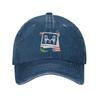 Merch DeBi TiRAR MaS FOToS Chair Puerto Rico Flag Bad Bunnys Retro Denim Washed Baseball Caps Unisex Cowboy Womens Trucker Cap