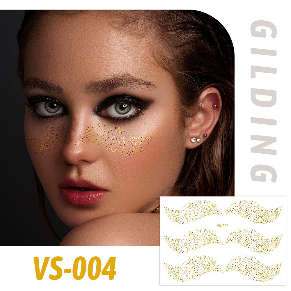 Trendy European Music Festival Waterproof Face Tattoos & Freckle Stickers