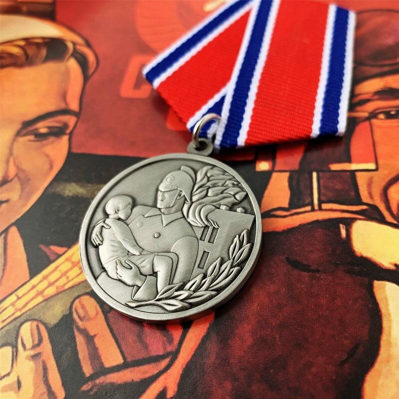 [Copper] Advanced replica Soviet medals, firefighting medals, Russian commemorative medals, foreign medals, collection gifts