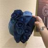 Y2K Denim Beret Artistic Painter Caps Casual Denim Camellia Beret Hat  Lady