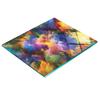 Glass Kitchen Serving Board with Color Explosion Graphics 60x52 Cm