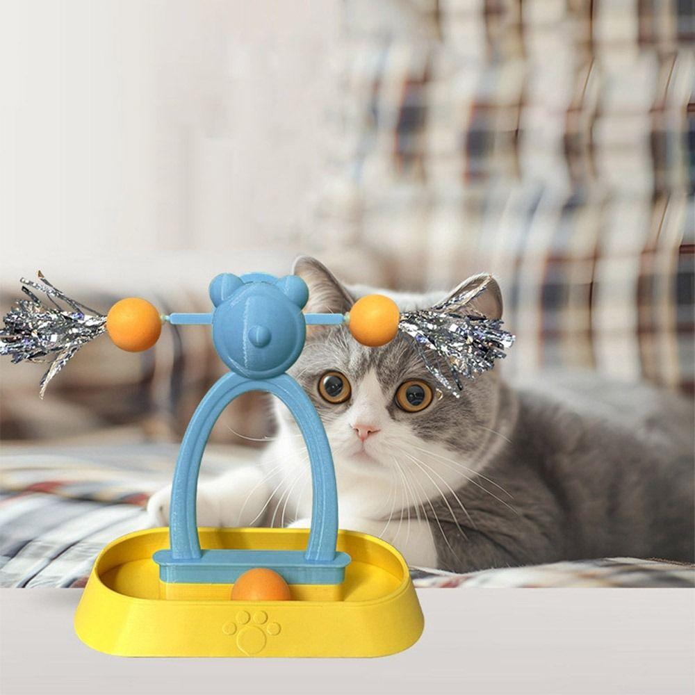 Scratch Resistant Cat Carousel Ball Toys Bite Resistant Cat Entertainment Toys  For Dogs Cats