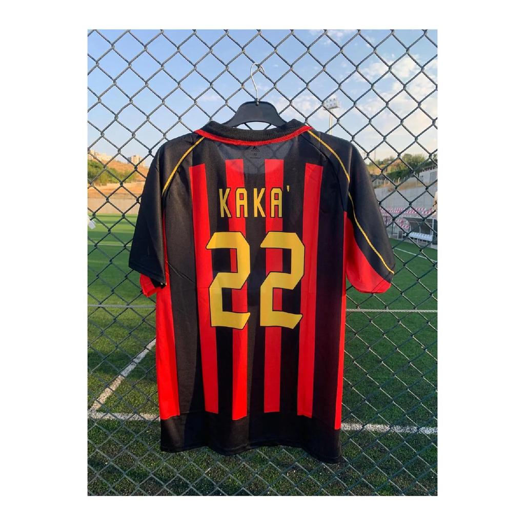 A.c Milan Kaka Leite Retro Football Jersey Special Jersey Fabric That Can Take Black Air