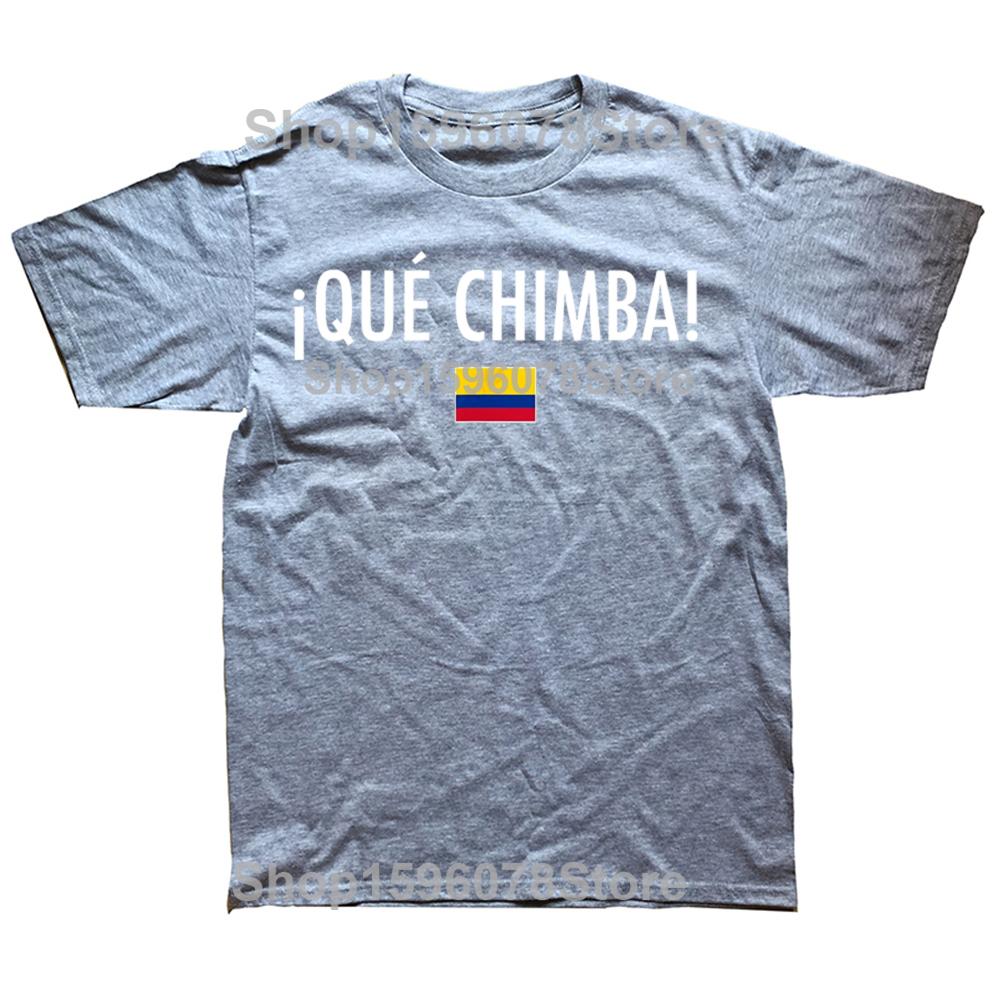 Vtipné Qué Chimba Kolumbie Kolumbijská Grafická Trička Pánská Dámská Móda Ležérní Tričko 100% Bavlna Volné Oversized Tričko