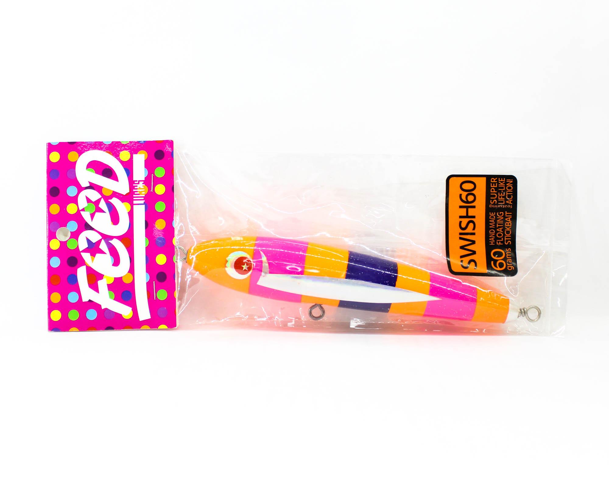 

Feed Swish 60 Hand Made Wood Floating Lure 60 grams 213 (3213)