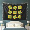 Arazzo da Parete Geometric Dash Estetico Decorazione per la Casa Arazzi per Soggiorno Camera da Letto