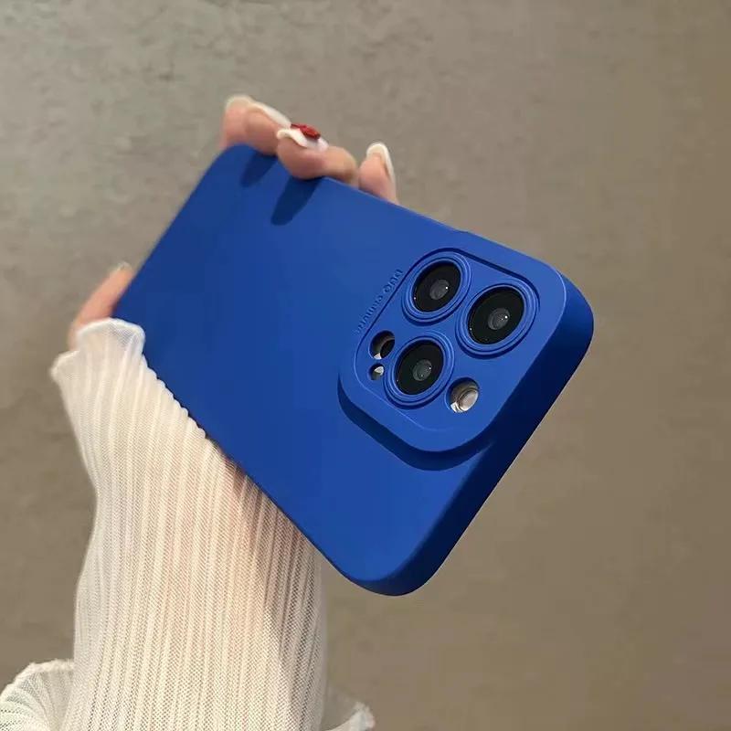 Luxury Soft Liquid Silicone Phone Case for IPhone 17Air 16 15 11 12 13 14 Pro Max X XR XS Plus Bumper Cases Cover