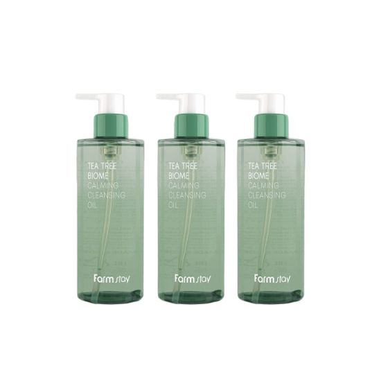 

Farmstay Tea Tree Biome Calming Cleansing Oil Soothing Makeup Remover 250ml × 3pcs Set