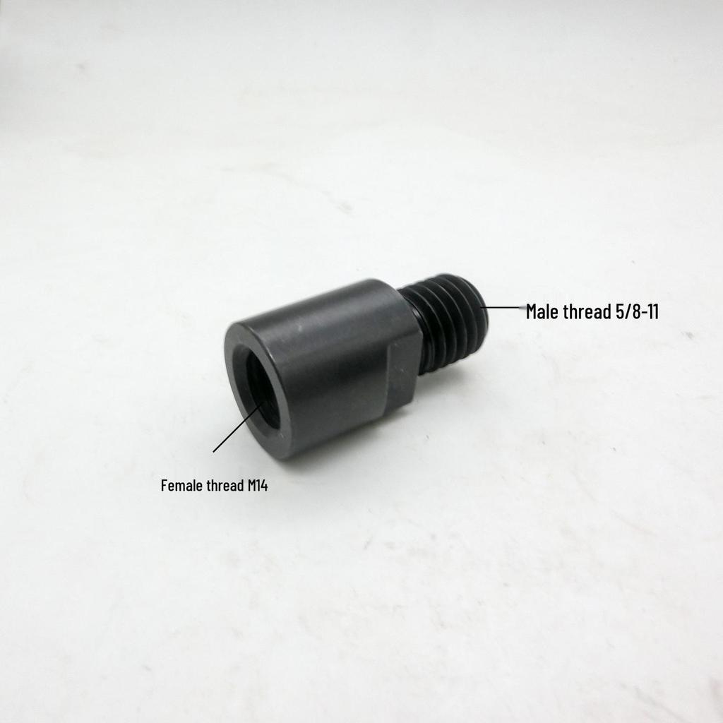 Polisher Conversion Adapter: M14 Internal to 5/8-11 External Thread & 5/8-11 Internal to M14 External Thread