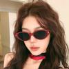 New High-end Fashion Sunglasses for Women Fashion Cat Eye UV400 Resistant Sunshade Glasses Retro Narrow Frame Sunglasses Goggles
