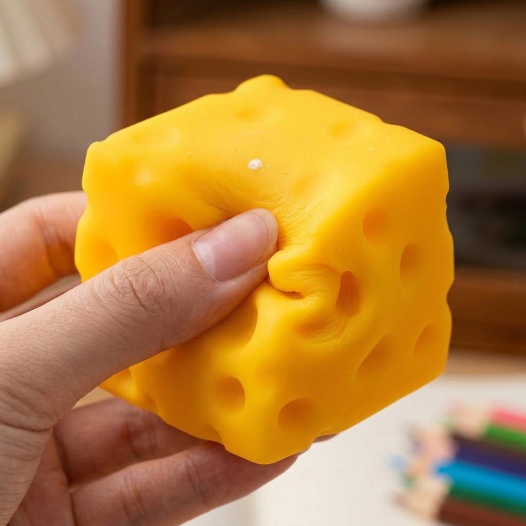 Jouet Anti-Stress Squishy, Petit Pain Souple en Caoutchouc
