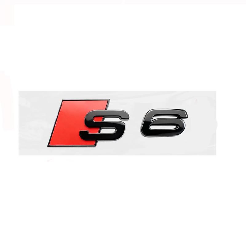 1Pc 3D ABS For Audi A3 A4 A5 A6 A7 Q2 Q3 Q5 Q7 Q8 S3 S4 S5 S6 RS3 RS4 RS5 RS6 Logo Decor Decal Car Body Rear Trunk Badge Sticker