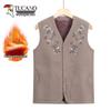 TUCANO Women's Embroidered Floral Fleece-Lined Thermal Cardigan