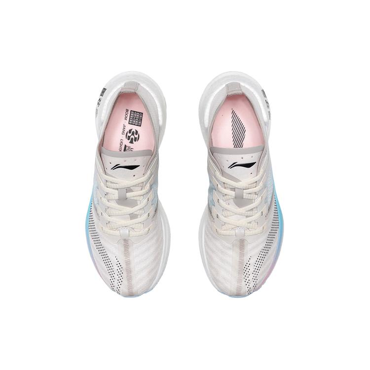 Li Ning Shadow Essential Dämpfung Niedrig geschnitten Laufschuhe Damen Hellcremegrau ARHQ258-5