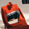 I Earth W-Crop Knit [Red]