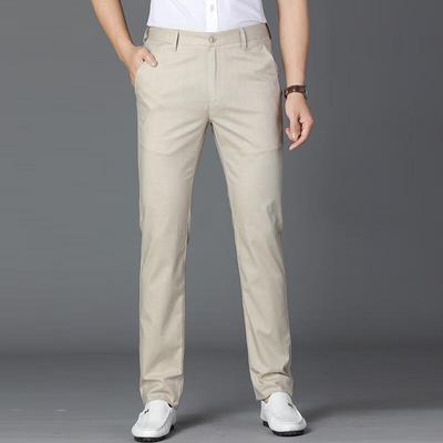 Men's 2024 Summer Lightweight Tencel Linen Straight Casual Pants
