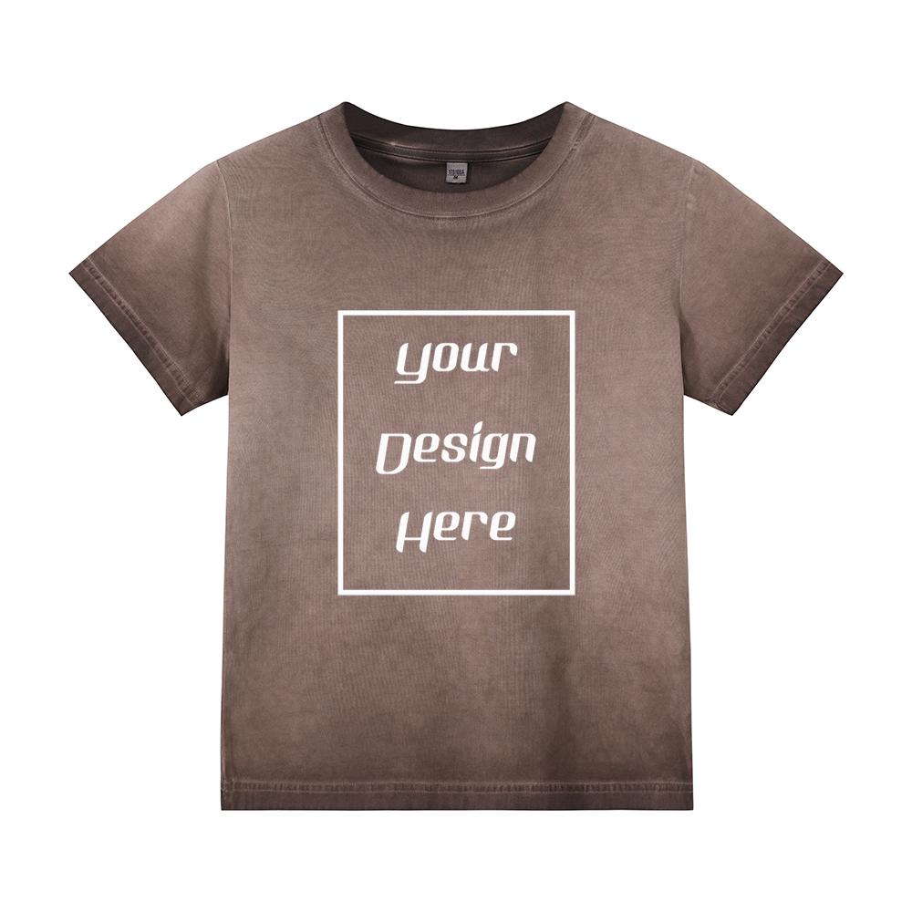 240 GSM 100% Cotton Women Retro T-Shirt Customized Pattern Print Short Slimming Streetwear Casual O Neck Short Sleeves Hot Grils T-Shirt