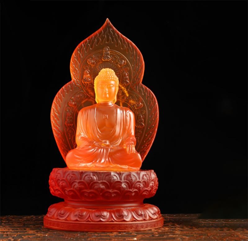 

Смола Будда Медицины-Майтрея Смеющийся Будда Статуэтка Китайские буддийские фигуры Подходит для дома и офиса Статуэтка Фэн-шуй
