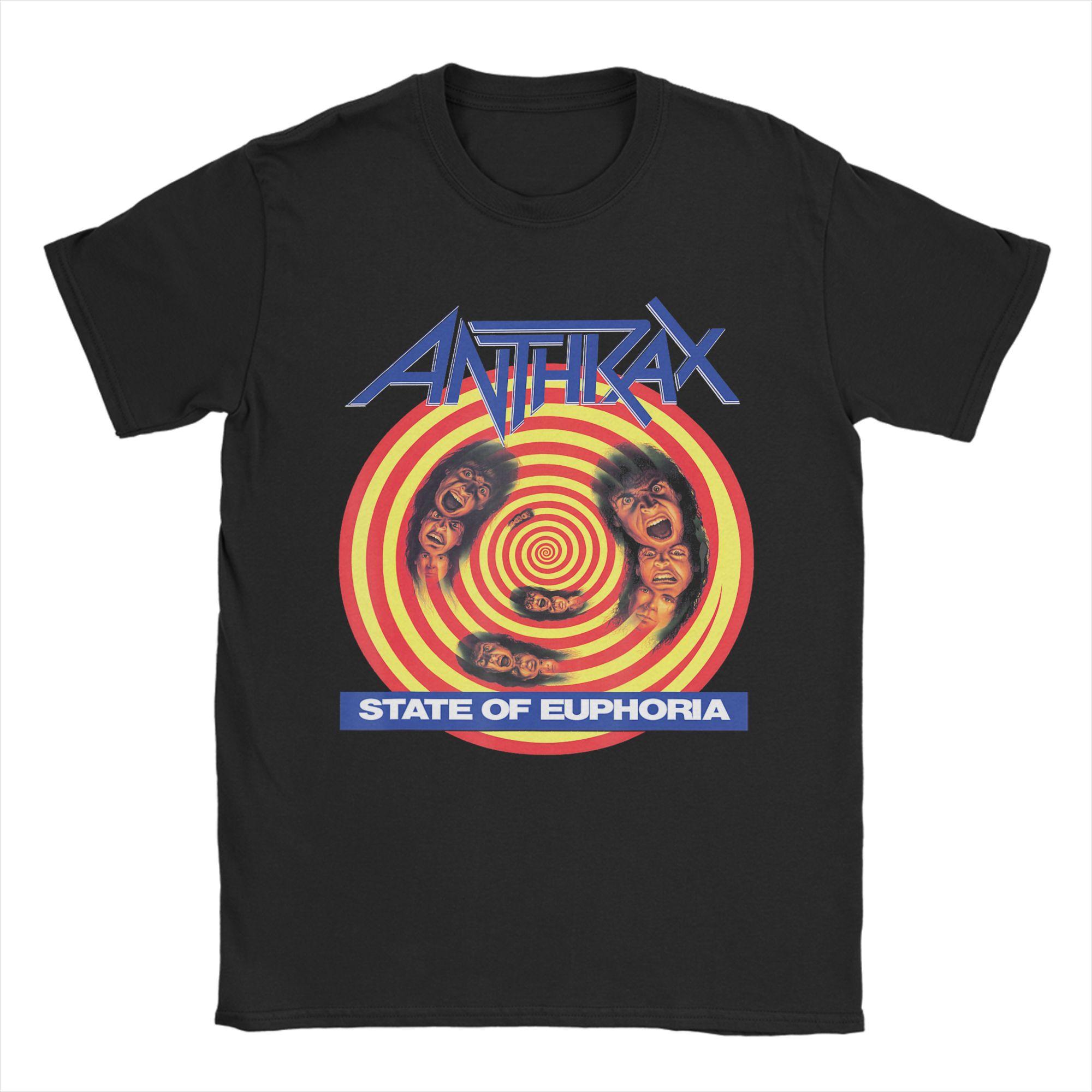 

Anthrax Among The Living TShirts Men Awesome Pure Cotton Tees Round Collar Short Sleeve T Shirts Adult Tops 4XL