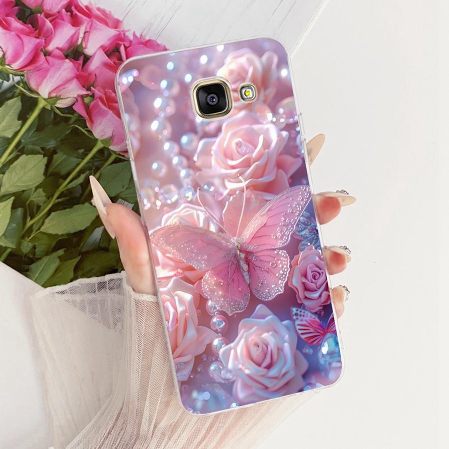 For Samsung A5 2016 2017 Case A520F Cover butterfly Silicone TPU Soft Back Cover Case For SamsungA5 2016 A510F Protective Shell