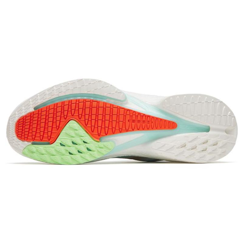 Anta MACH 3.0 Slip Resistant Abrasion Resistant Low Top Long Distance Running Shoes Men's White Blue Orange Sneakers 112325583-4