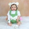 BZDOLL 55 CM 3D-Vernice Morbido Silicone Reborn Baby Doll Marmorizzazione Pelle Vene Visibili Panno Corpo Bionda Lisa Ragazza Gioca Casa Giocattolo