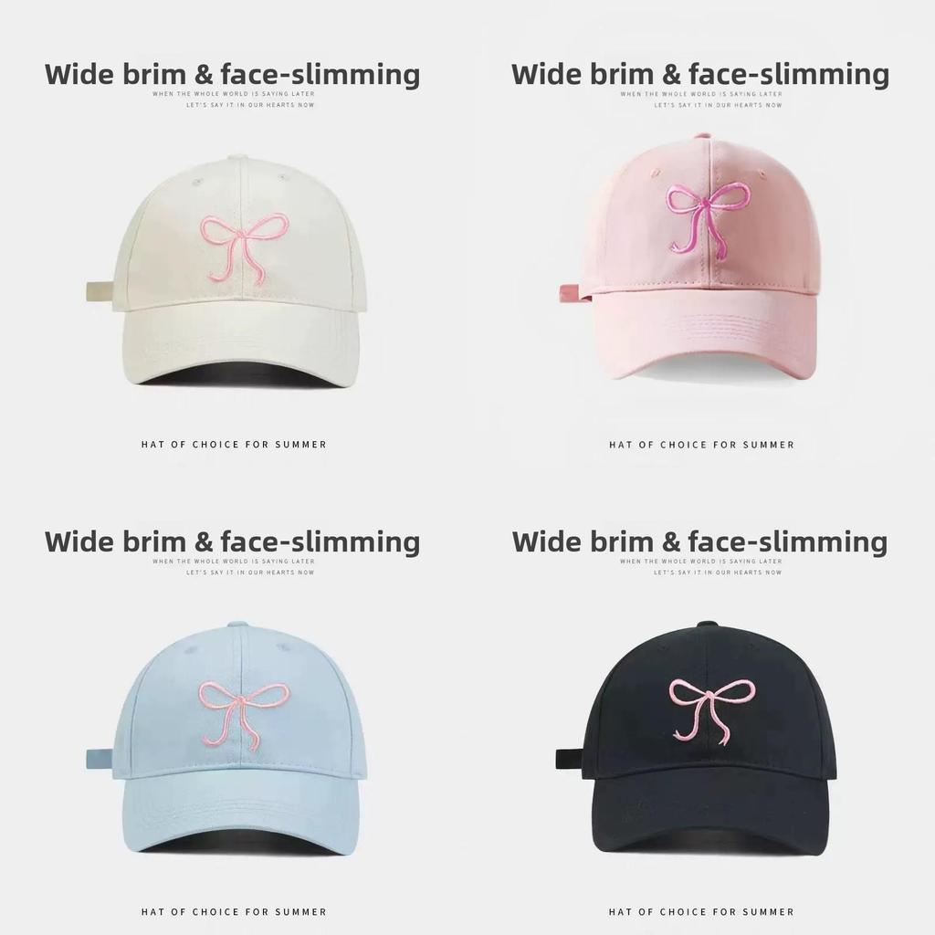 Embroidered Bear Baseball Cap With Wide Brim Adjustable Sun Protection For Casual Men Women