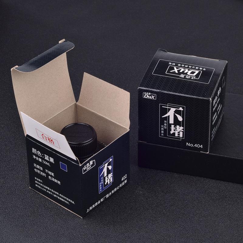 4 Colors Non-Carbon 50ml Bottle Fountain Pen Ink,Black,Blue,Red,Dark Blue,Non-Erasable,Office And School Supplies