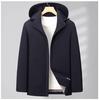 2025 Fall New Style Men's Jacket with Removable Hood - Casual Dad Coat