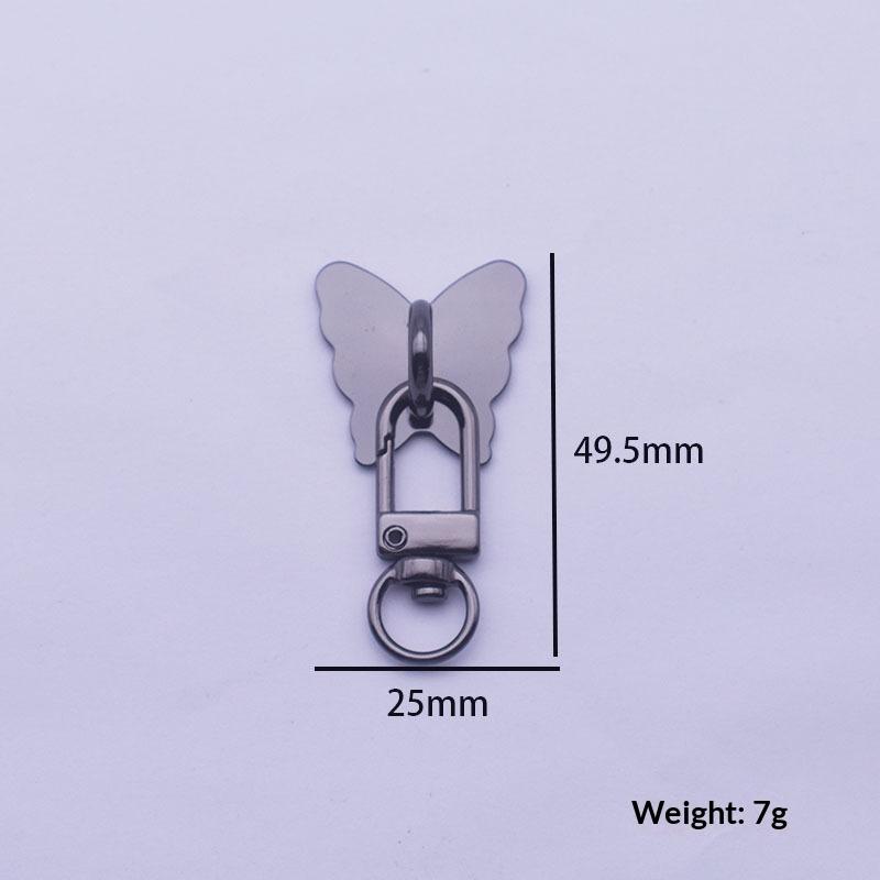 Fashion Cute Metal Phone Charm Holder Self Adhesive Heart Butterfly Lanyard For Case Bag Cup Earphone Accessory