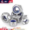 304 Stainless Steel Nylon Lock Nut - Anti-Loosening, Anti-Vibration, Self-Locking Hex Nut DIN985