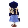 Elegant Victorian Porcelain Doll with American Rural Dress Home Display Doll Centerpiece Decoration 40cm Reborns Doll