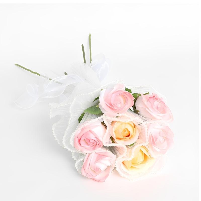 Verpackungsmaterial Zubehör 28X400cm Blumeneinwickelpapier Perlenwellengarn Spitze Netz Florist Bouquet Party Valentinstagsgeschenk