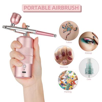 Špičkový rozprašovač na obličej Airbrush stříkací pistole Kyslíkový injektor Hydrate Cleanse Mini Air Compressor Kit Nano Mist rozprašovač na make-up Cake Nail Art