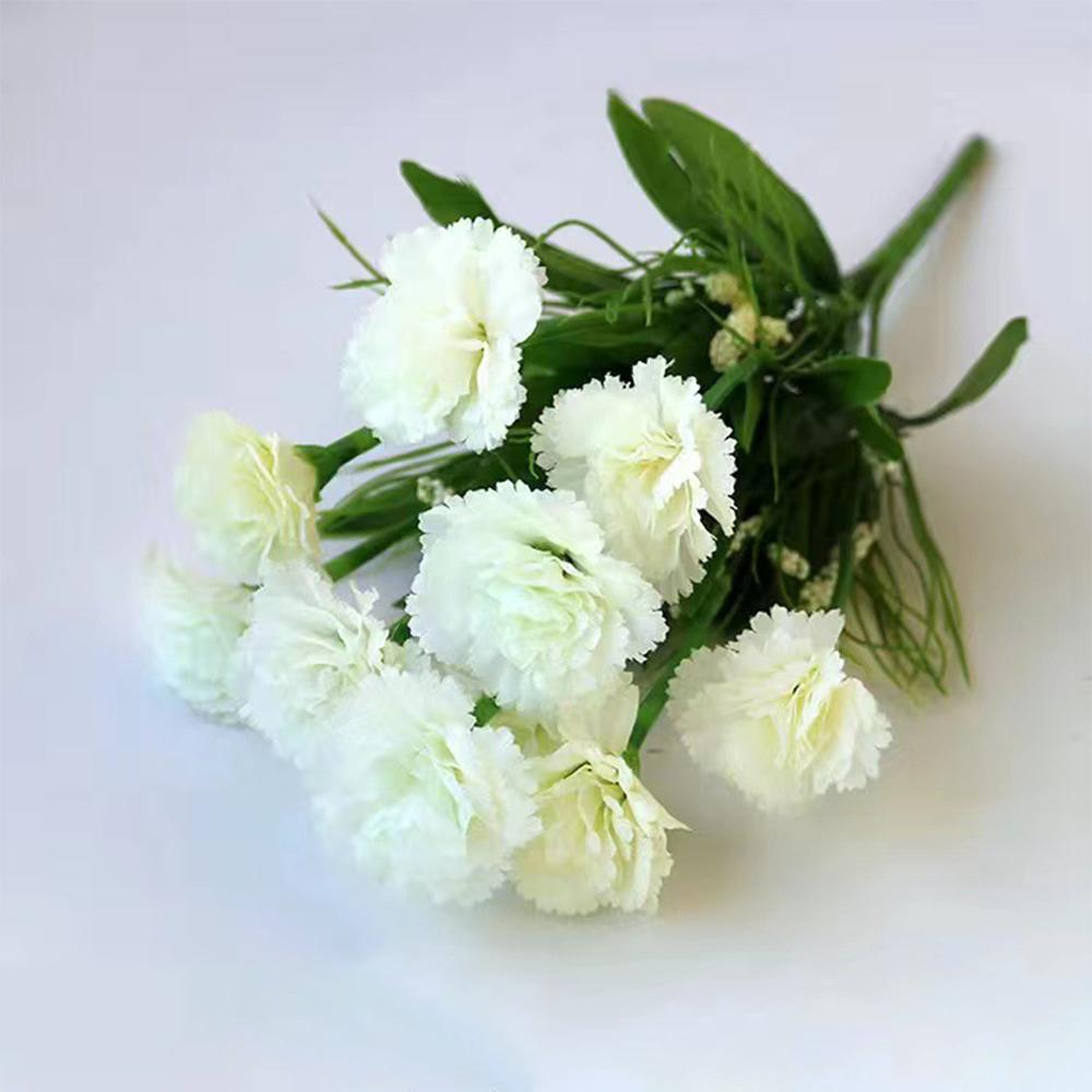 

1 букет гвоздик, шелковые гвоздики, вечные цветы, устойчивые к УФ-излучению, не выцветающие искусственные цветы для домашней вечеринки, свадебного декора 1pcs