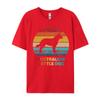 Australian Cattledog Tshirt Dog Silhouette Printed Tshirt American Style Premium Cotton TeeShirt Men Tshirts