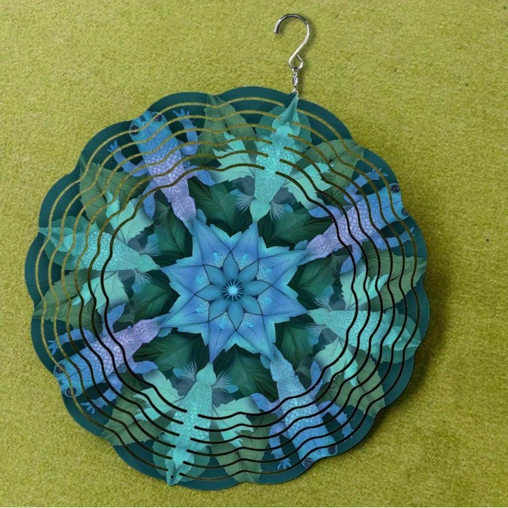 10 Inch Hanging Wind Chime for Outdoor Decor Dynamic Rotating Hook Design Perfect for Balcony Patio Garden Spring Summer Gift for Friends Family