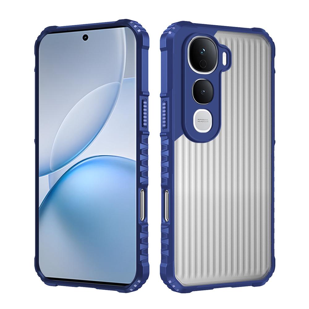 KEYSION Heavy Duty Shockproof Phone Case for IQOO Z10 Lite Soft Silicone+PC Translucent Matte Back Cover for VIVO IQOO Z10 Lite